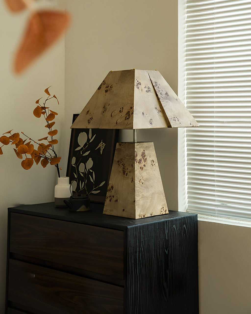 THISTLE WOODEN PYRAMID LANTERN