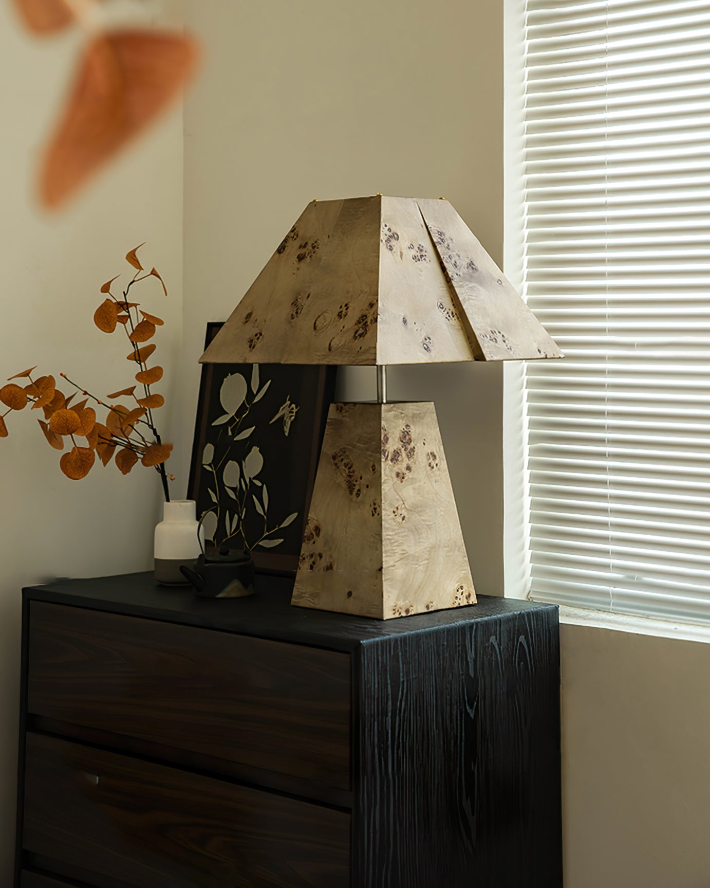 THISTLE WOODEN PYRAMID LANTERN