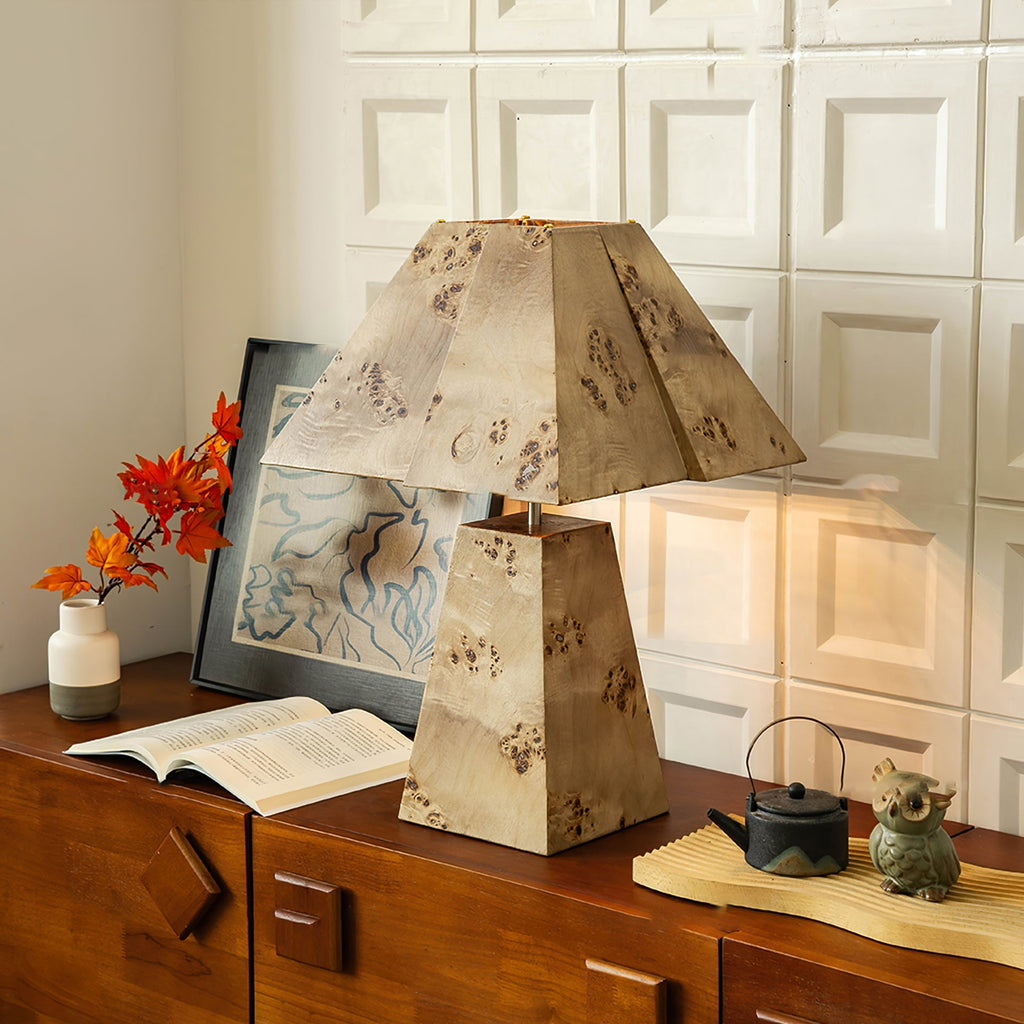 THISTLE WOODEN PYRAMID LANTERN