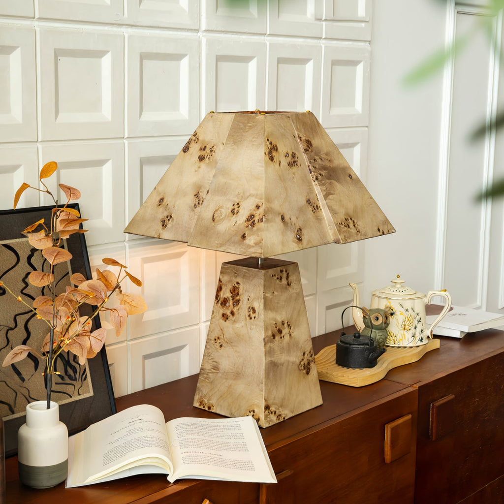 THISTLE WOODEN PYRAMID LANTERN