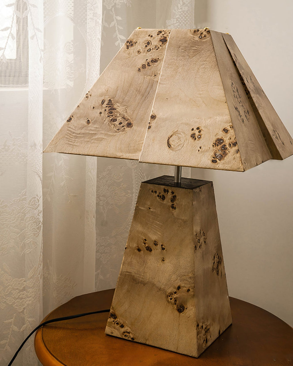 THISTLE WOODEN PYRAMID LANTERN