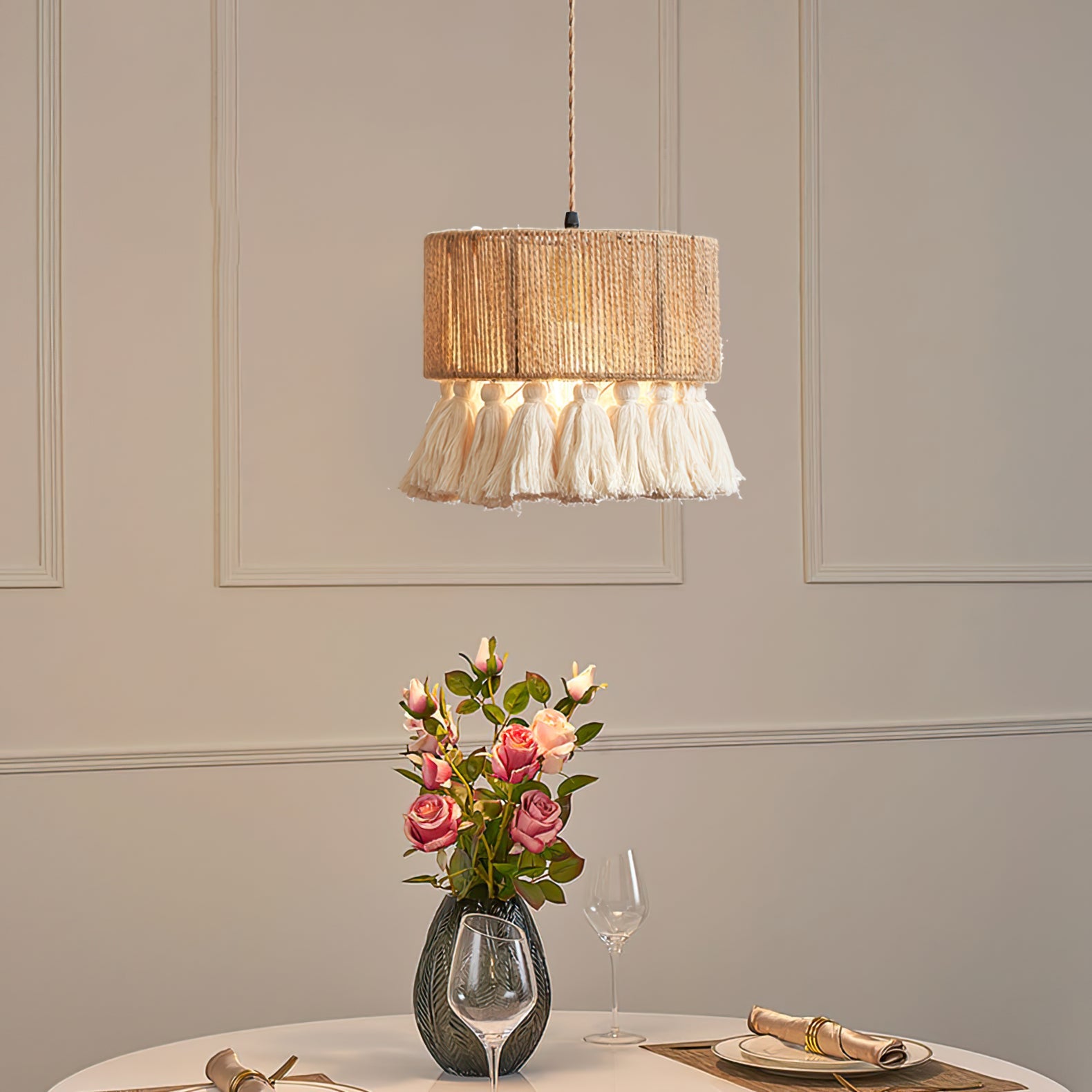 FELICITY WOVEN HANGING LANTERN
