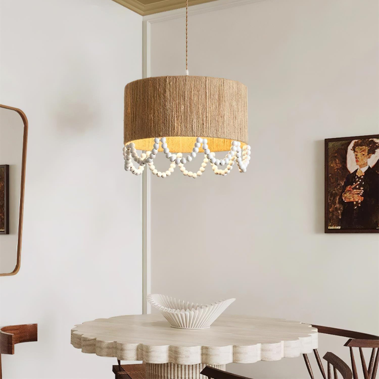 FENWICK WOVEN CANOPY PENDANT LIGHT