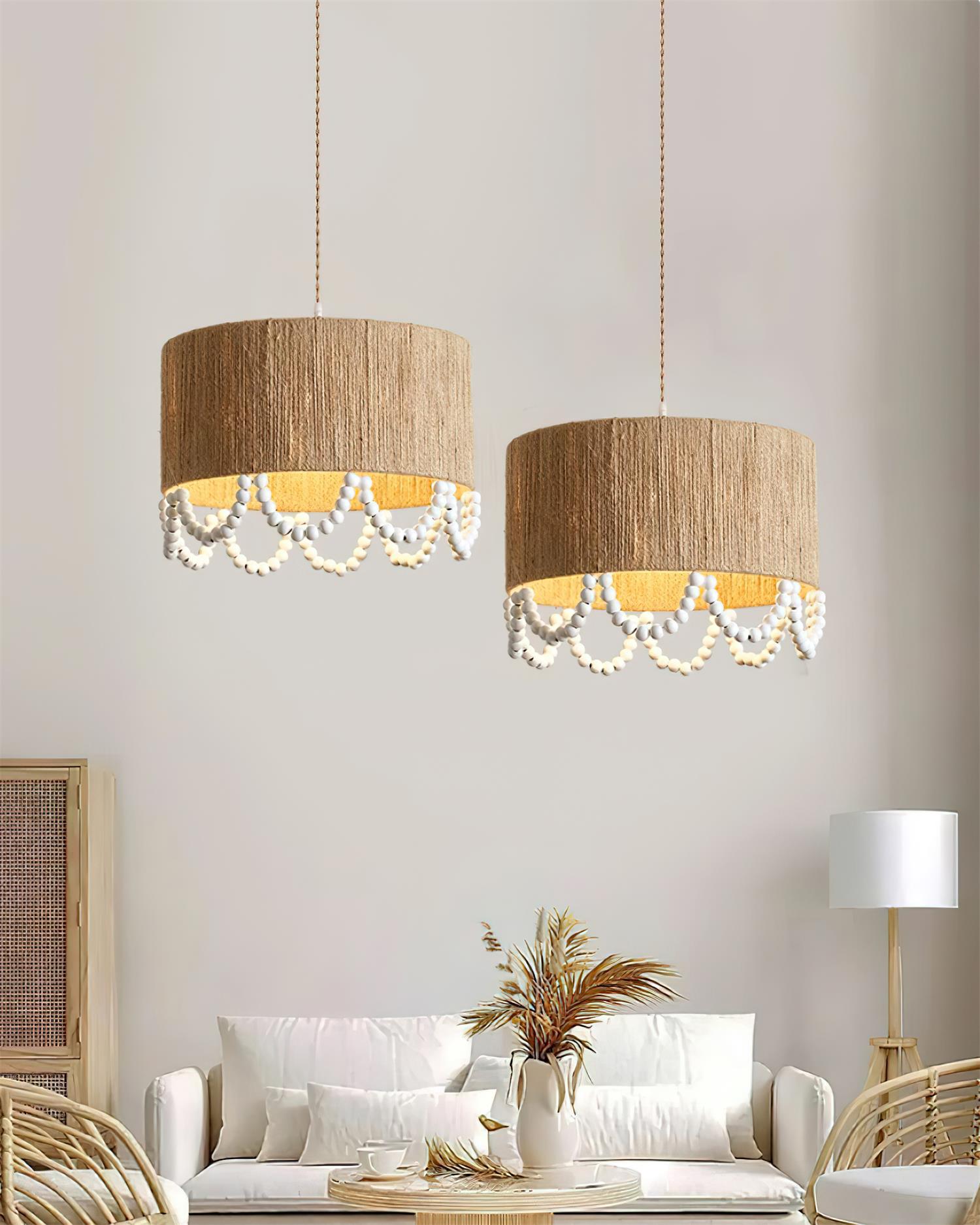FENWICK WOVEN CANOPY PENDANT LIGHT