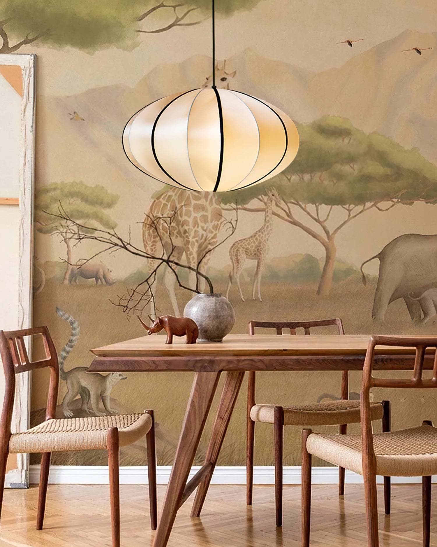 CHARLESTON WOVEN CANOPY HANGING LAMP