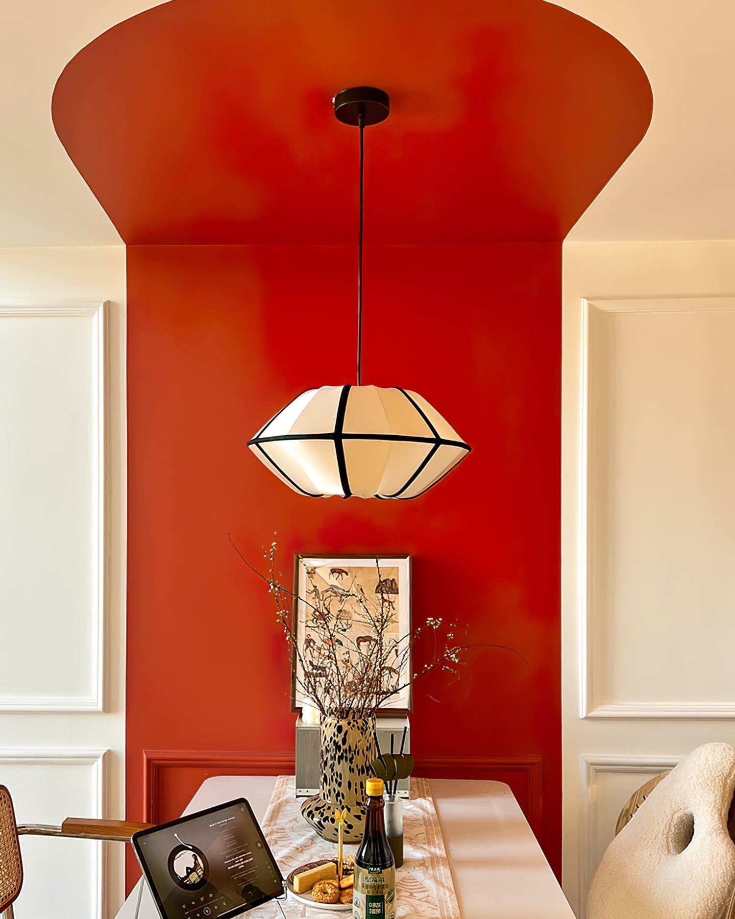 CHARLESTON WOVEN CANOPY HANGING LAMP