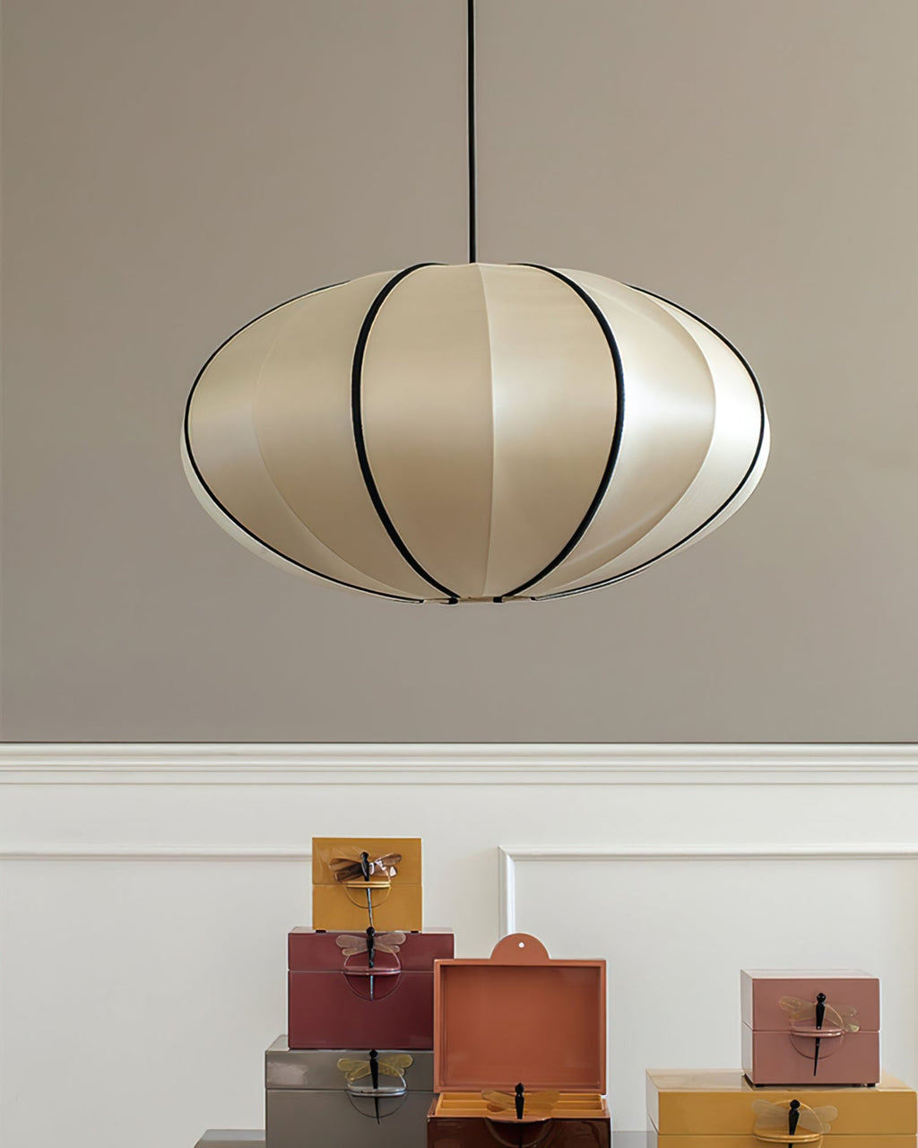 CHARLESTON WOVEN CANOPY HANGING LAMP