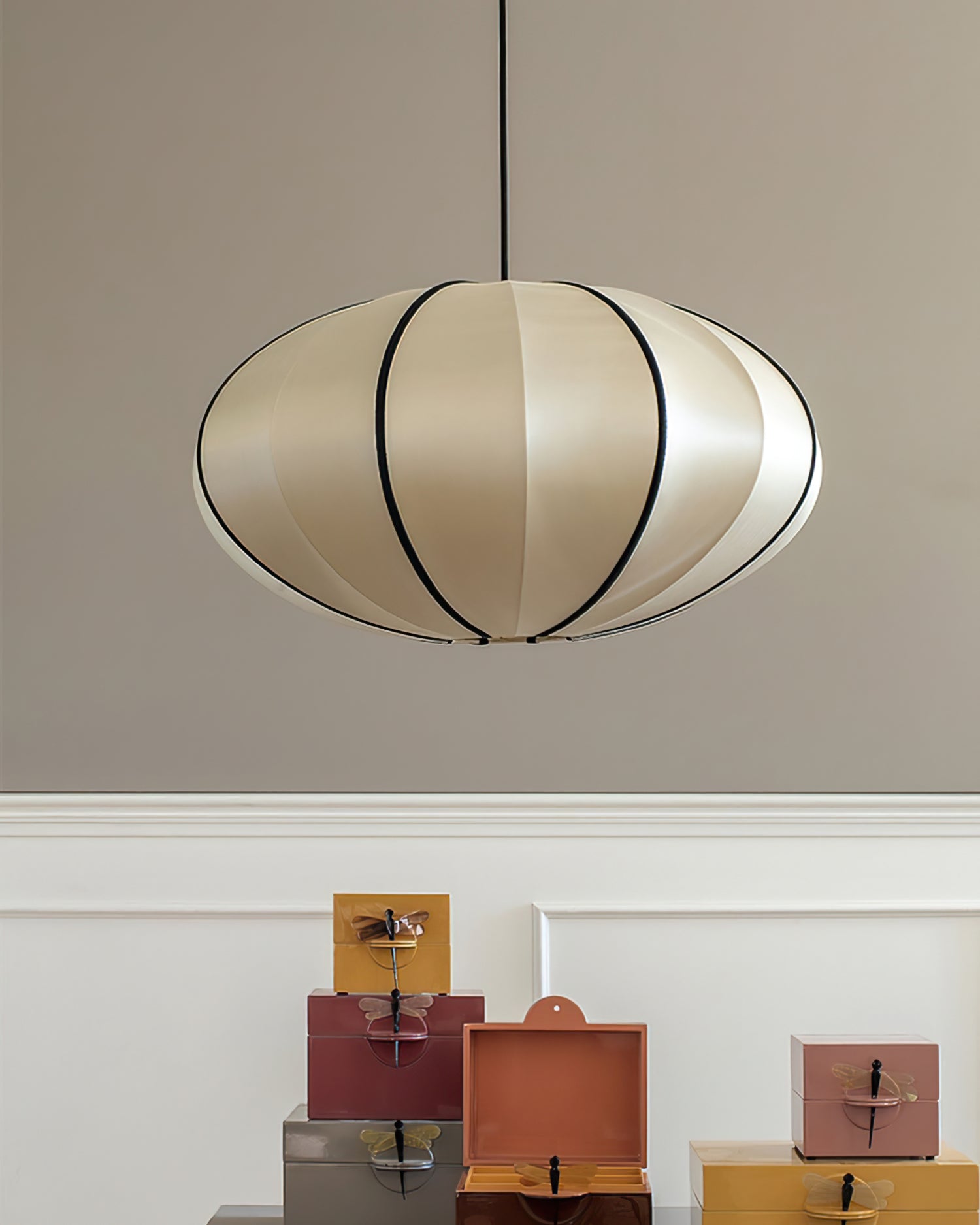 CHARLESTON WOVEN CANOPY HANGING LAMP