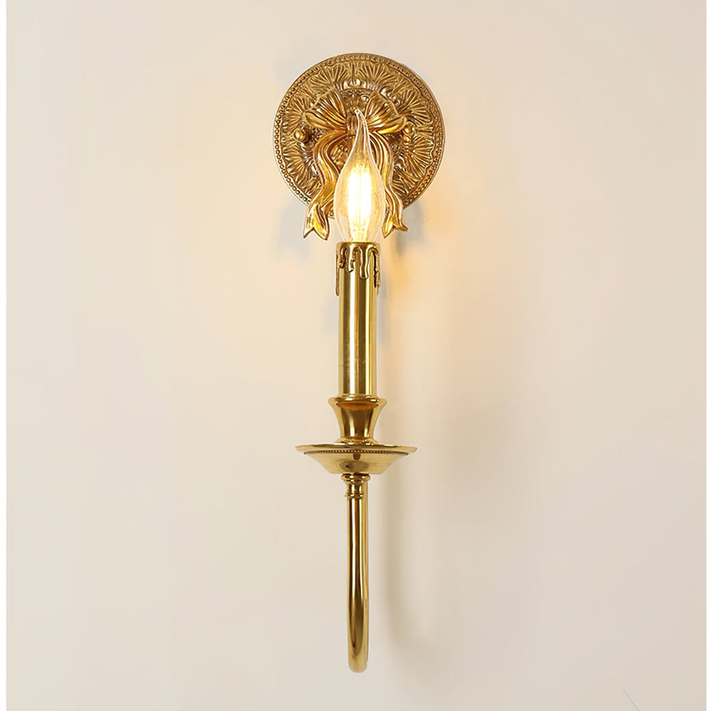 WINTHORPE ARCHING BRASS WALL SCONCE