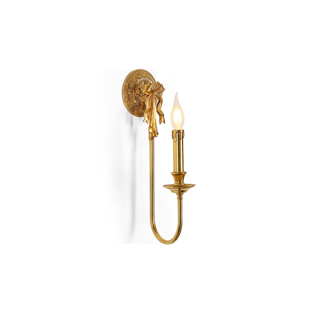 WINTHORPE ARCHING BRASS WALL SCONCE