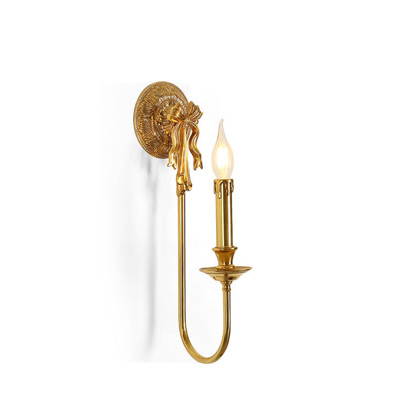 WINTHORPE ARCHING BRASS WALL SCONCE