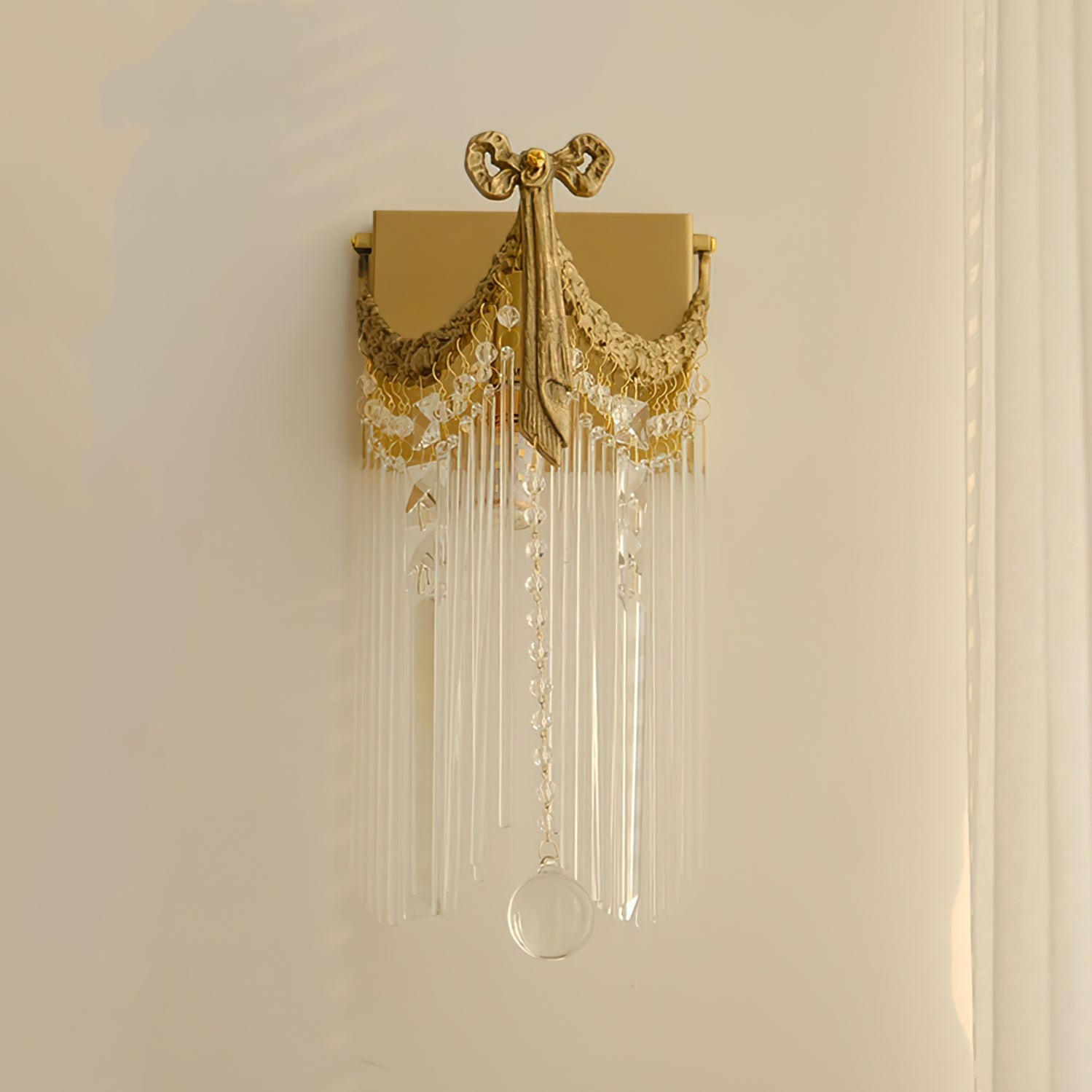 WINTHROP CRYSTAL BOWTIE WALL SCONCE