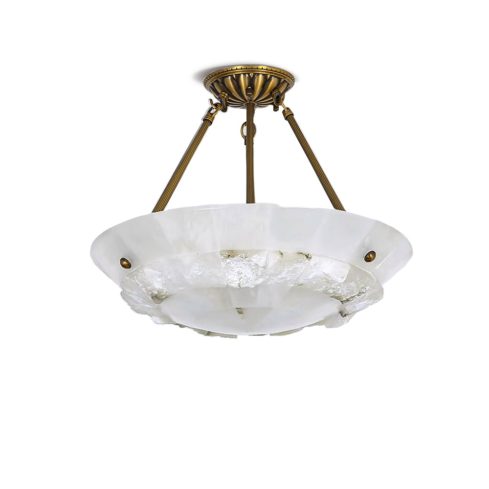 CHARLESTON IVORY GLOBE HANGING LAMP