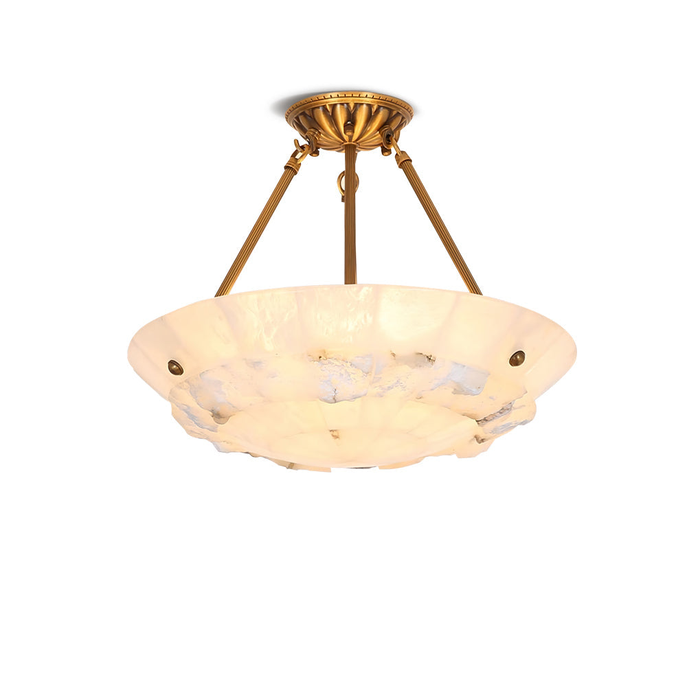 CHARLESTON IVORY GLOBE HANGING LAMP