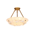 CHARLESTON IVORY GLOBE HANGING LAMP