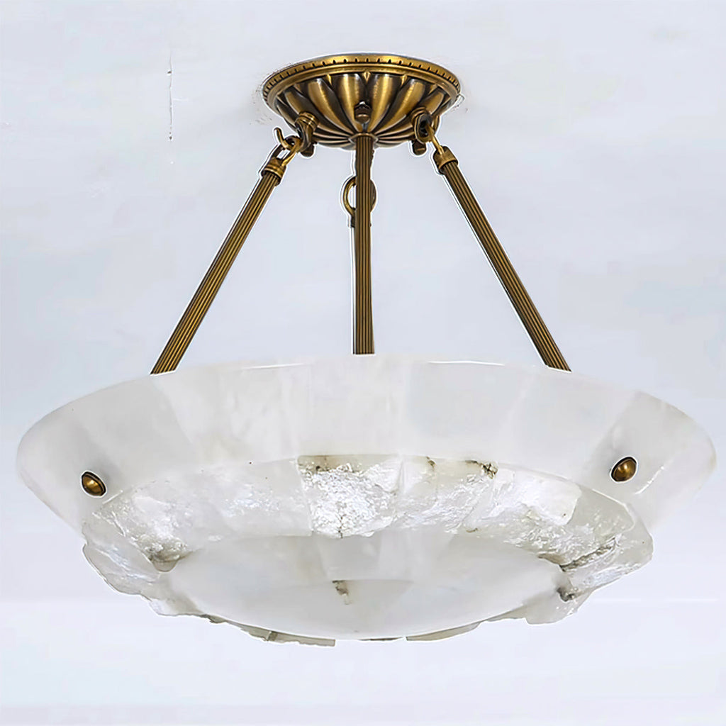 CHARLESTON IVORY GLOBE HANGING LAMP