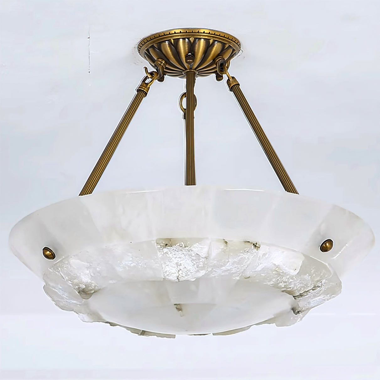 CHARLESTON IVORY GLOBE HANGING LAMP