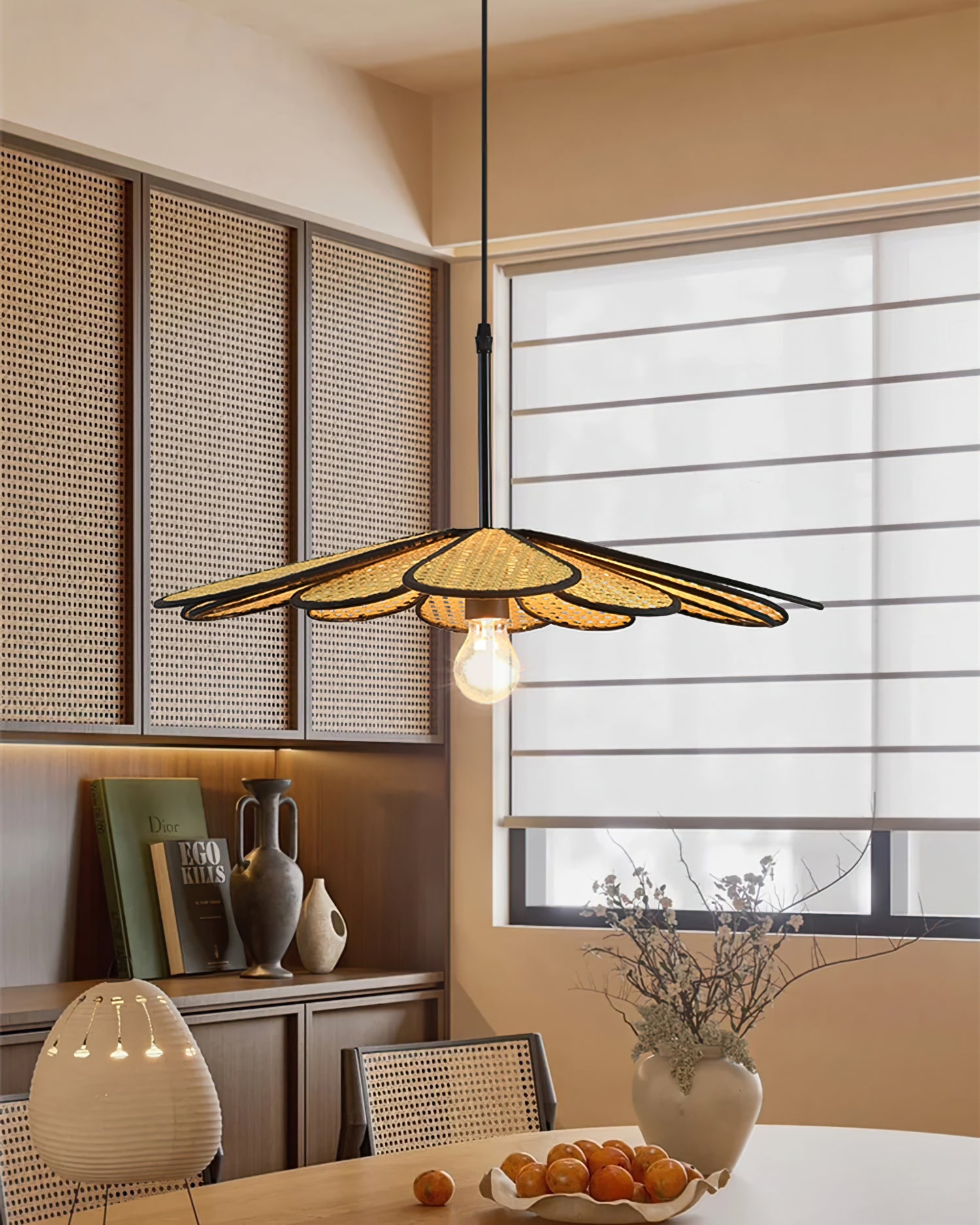 WINTHROP WOVEN CEILING LANTERN