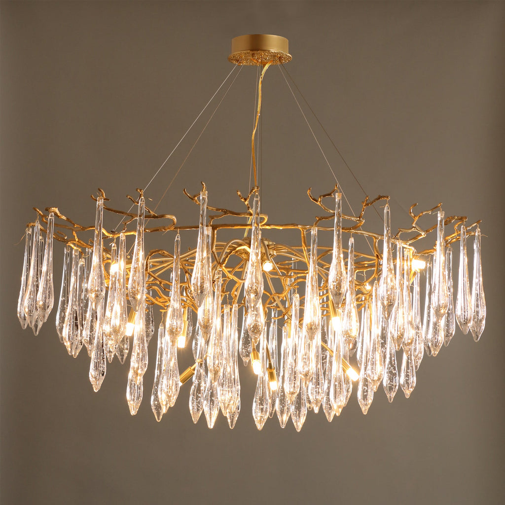 WINCHESTER BRASS FOLIAGE CEILING LIGHT