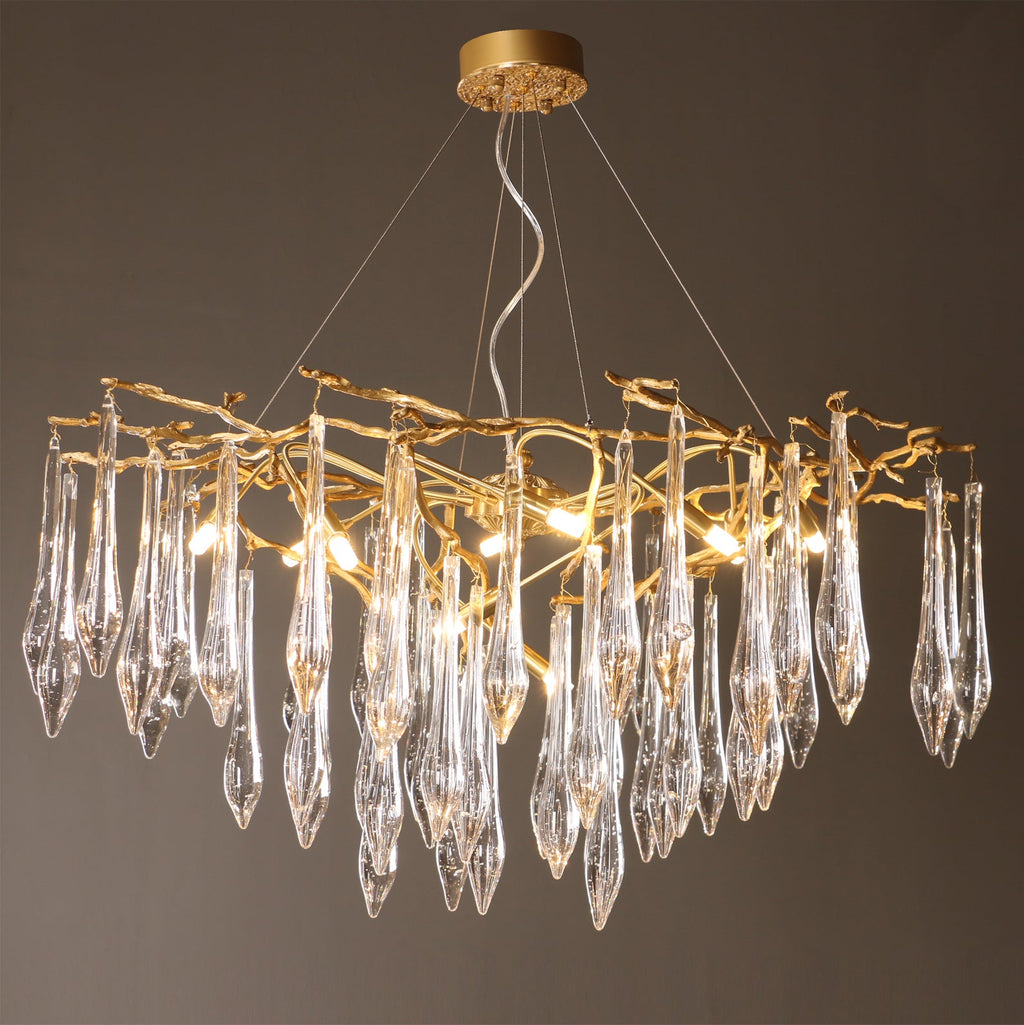 WINCHESTER BRASS FOLIAGE CEILING LIGHT