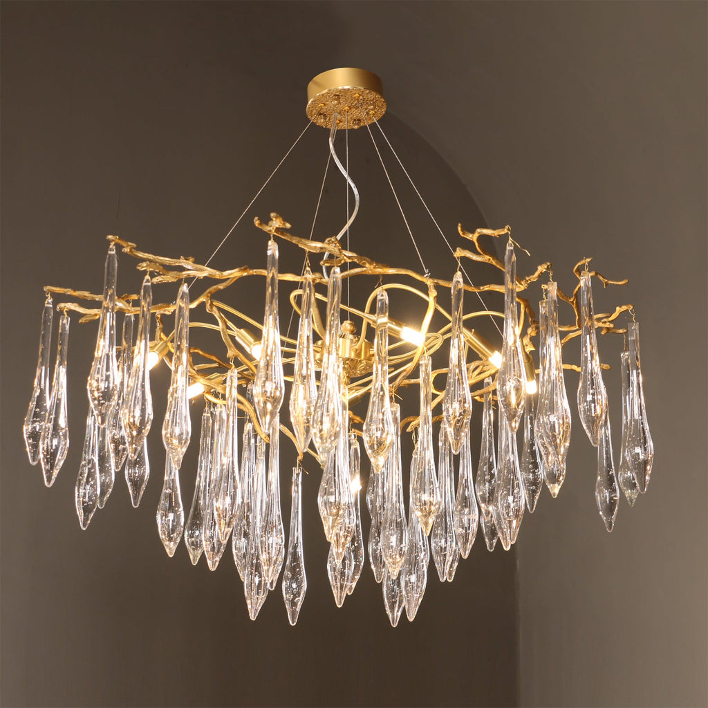 WINCHESTER BRASS FOLIAGE CEILING LIGHT