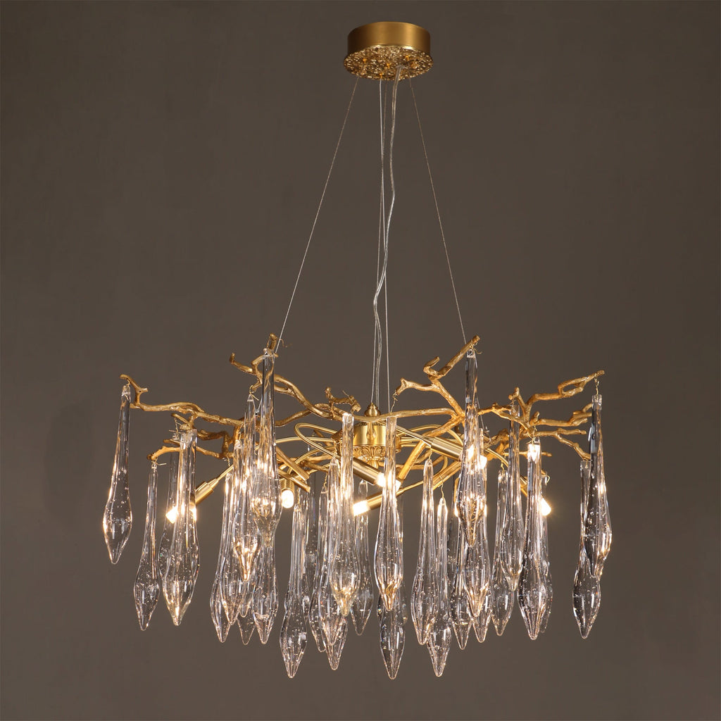 WINCHESTER BRASS FOLIAGE CEILING LIGHT