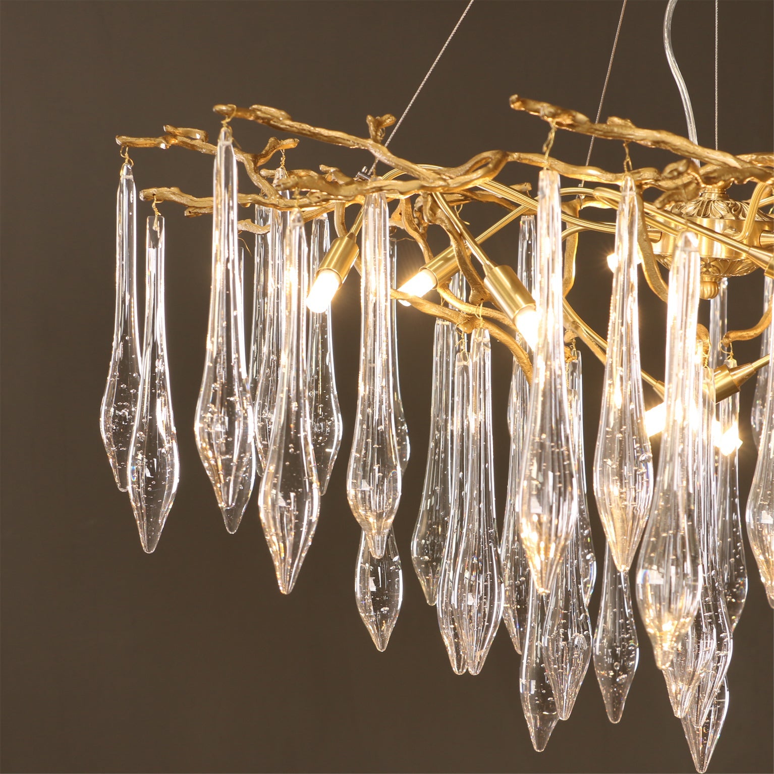 WINCHESTER BRASS FOLIAGE CEILING LIGHT