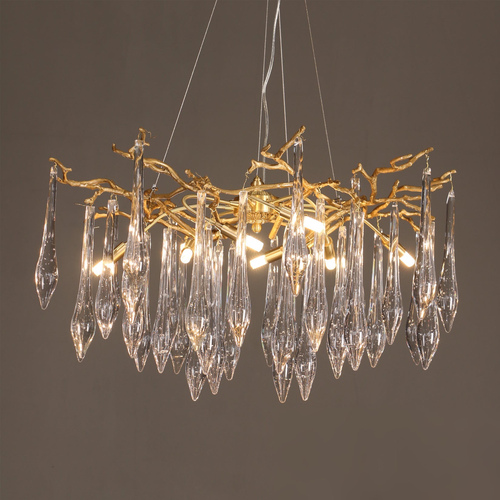 WINCHESTER BRASS FOLIAGE CEILING LIGHT
