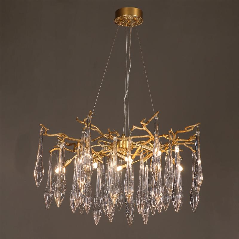 WINCHESTER BRASS FOLIAGE CEILING LIGHT