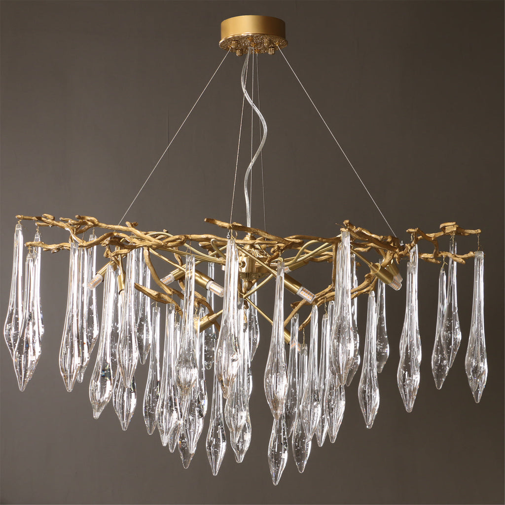 WINCHESTER BRASS FOLIAGE CEILING LIGHT