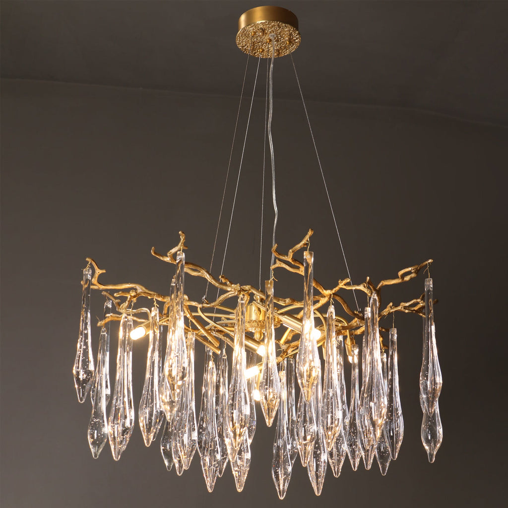WINCHESTER BRASS FOLIAGE CEILING LIGHT