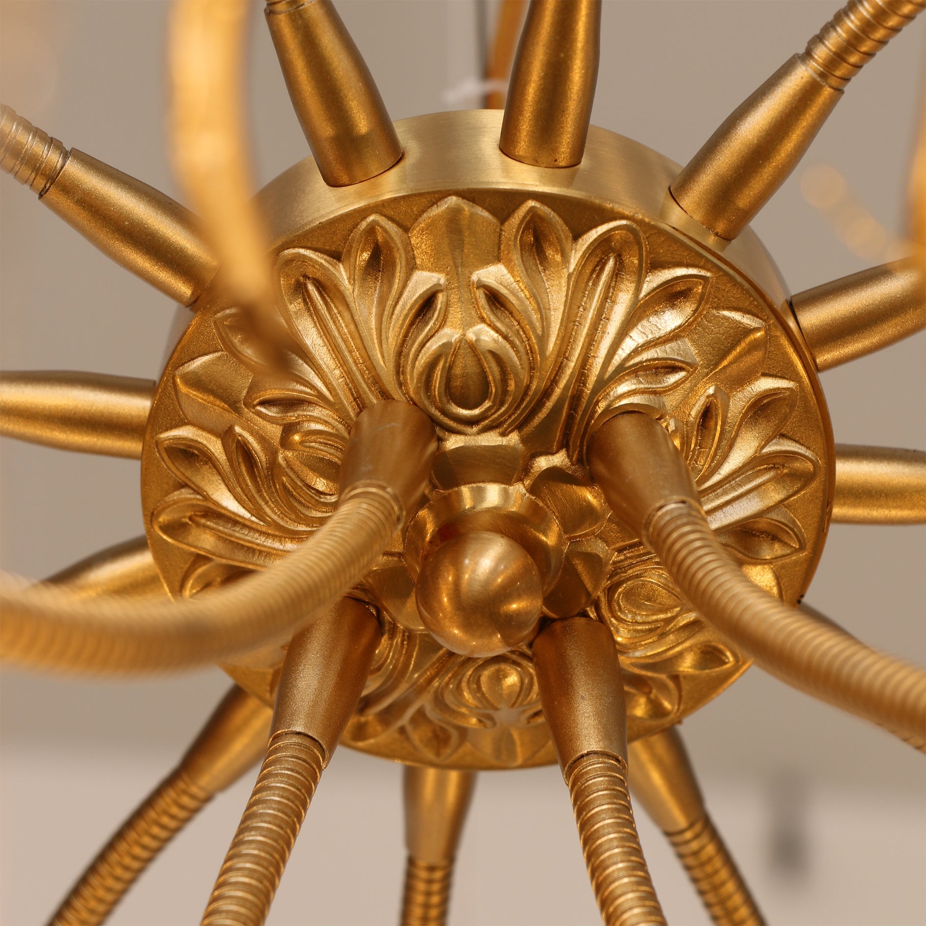 WINCHESTER BRASS FOLIAGE CEILING LIGHT