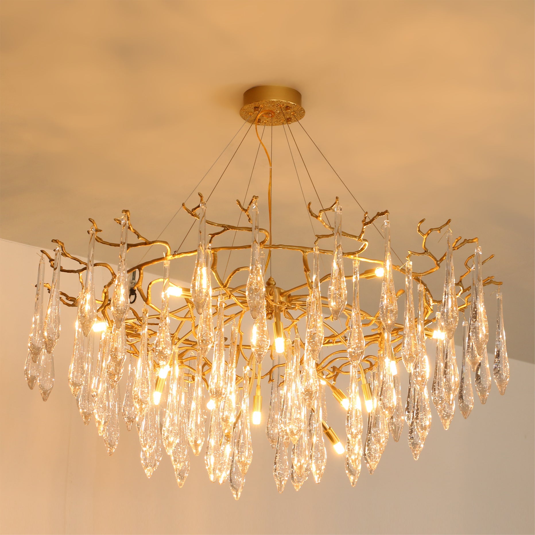 WINCHESTER BRASS FOLIAGE CEILING LIGHT