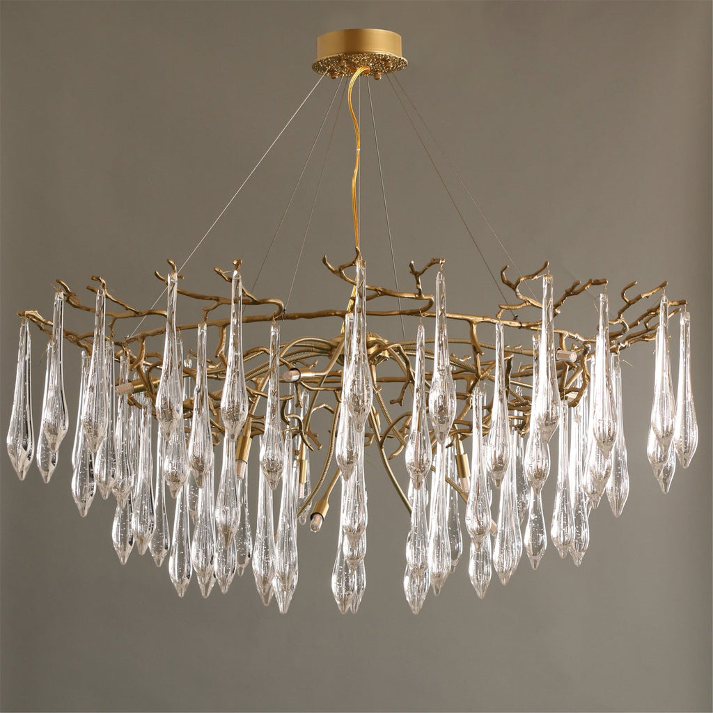 WINCHESTER BRASS FOLIAGE CEILING LIGHT