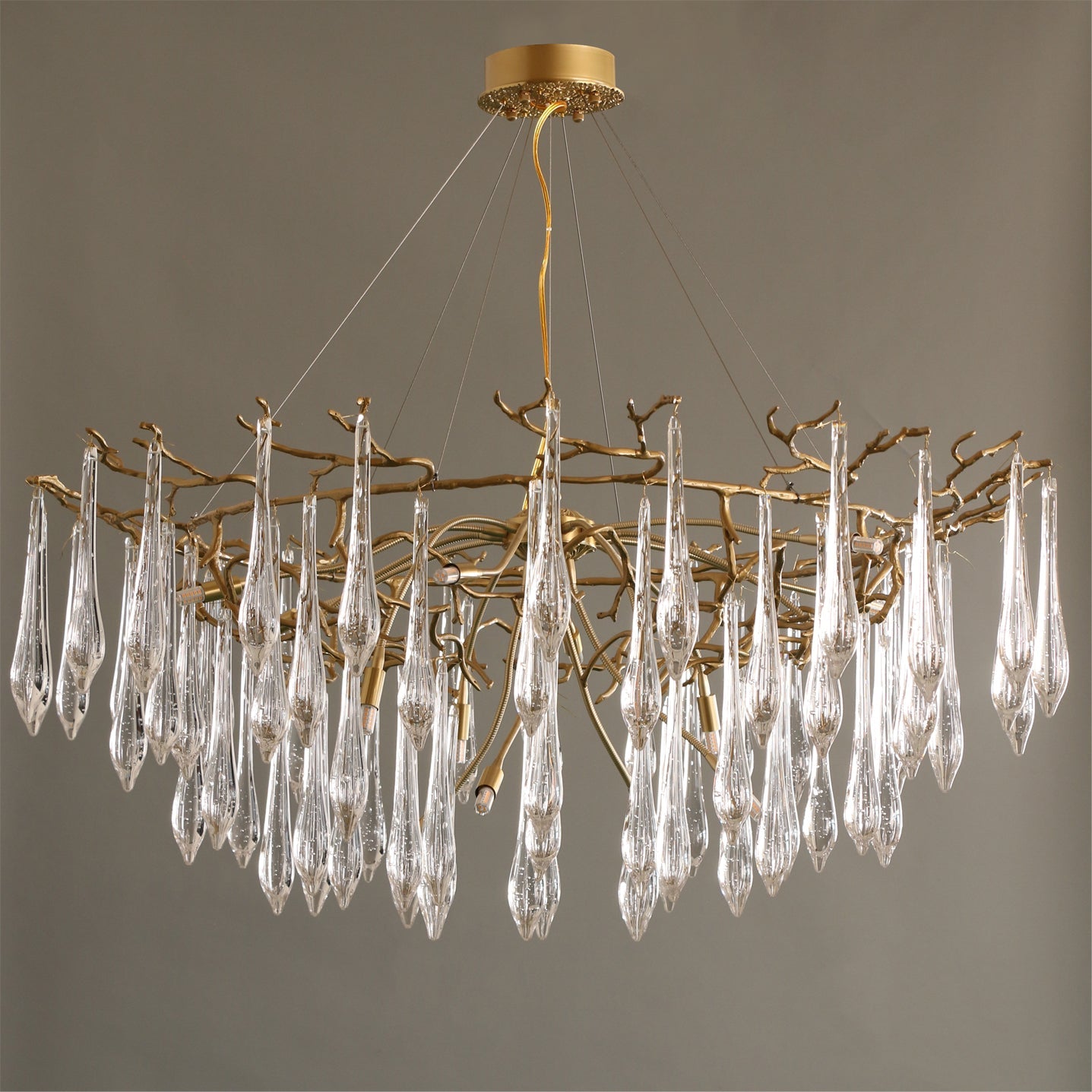 WINCHESTER BRASS FOLIAGE CEILING LIGHT