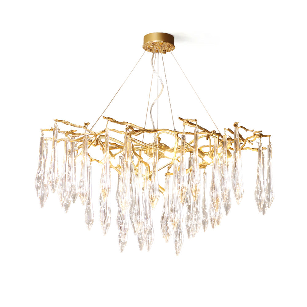 WINCHESTER BRASS FOLIAGE CEILING LIGHT