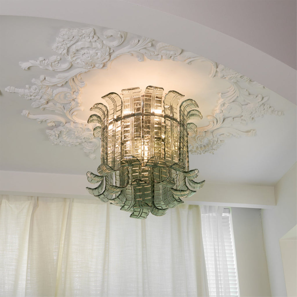 CARLETON CRYSTAL GLOBE CEILING LIGHT