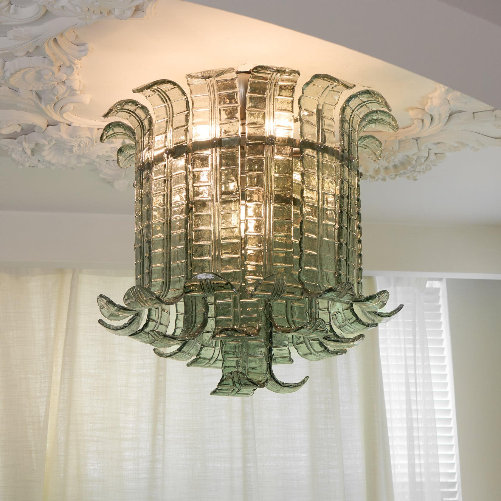 CARLETON CRYSTAL GLOBE CEILING LIGHT