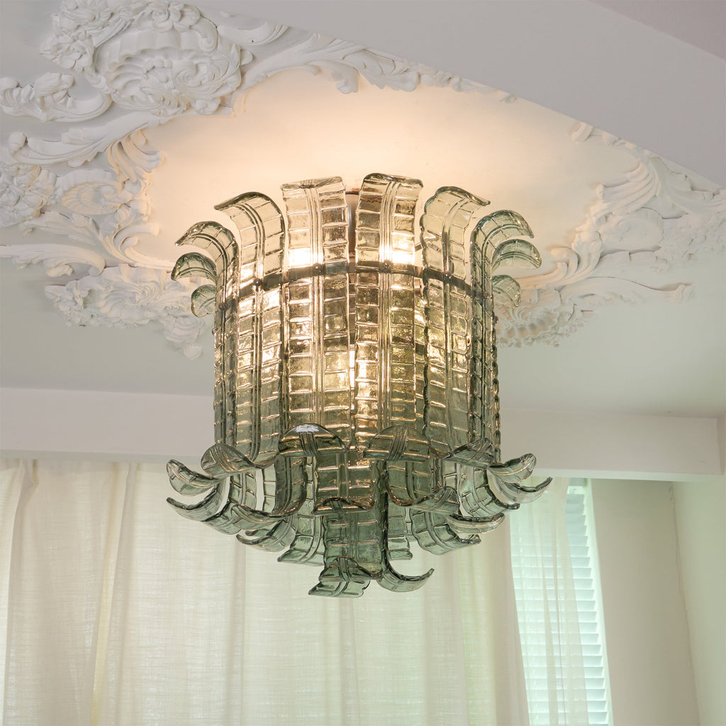 CARLETON CRYSTAL GLOBE CEILING LIGHT
