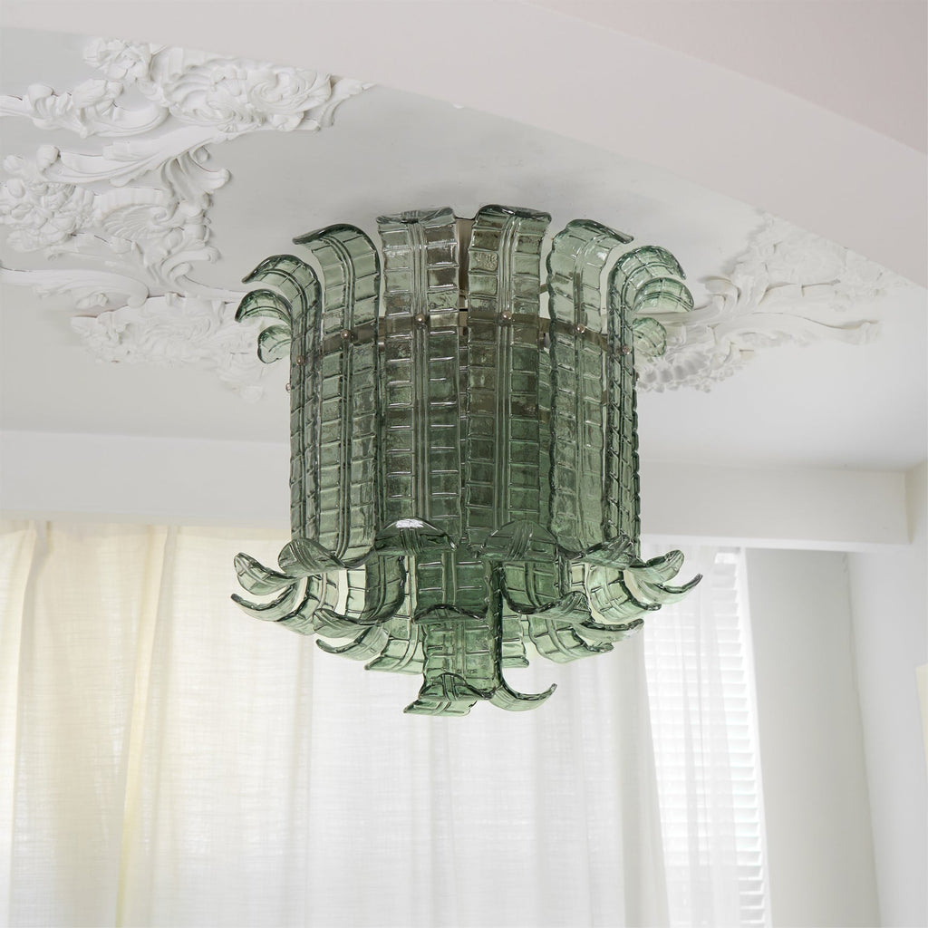 CARLETON CRYSTAL GLOBE CEILING LIGHT