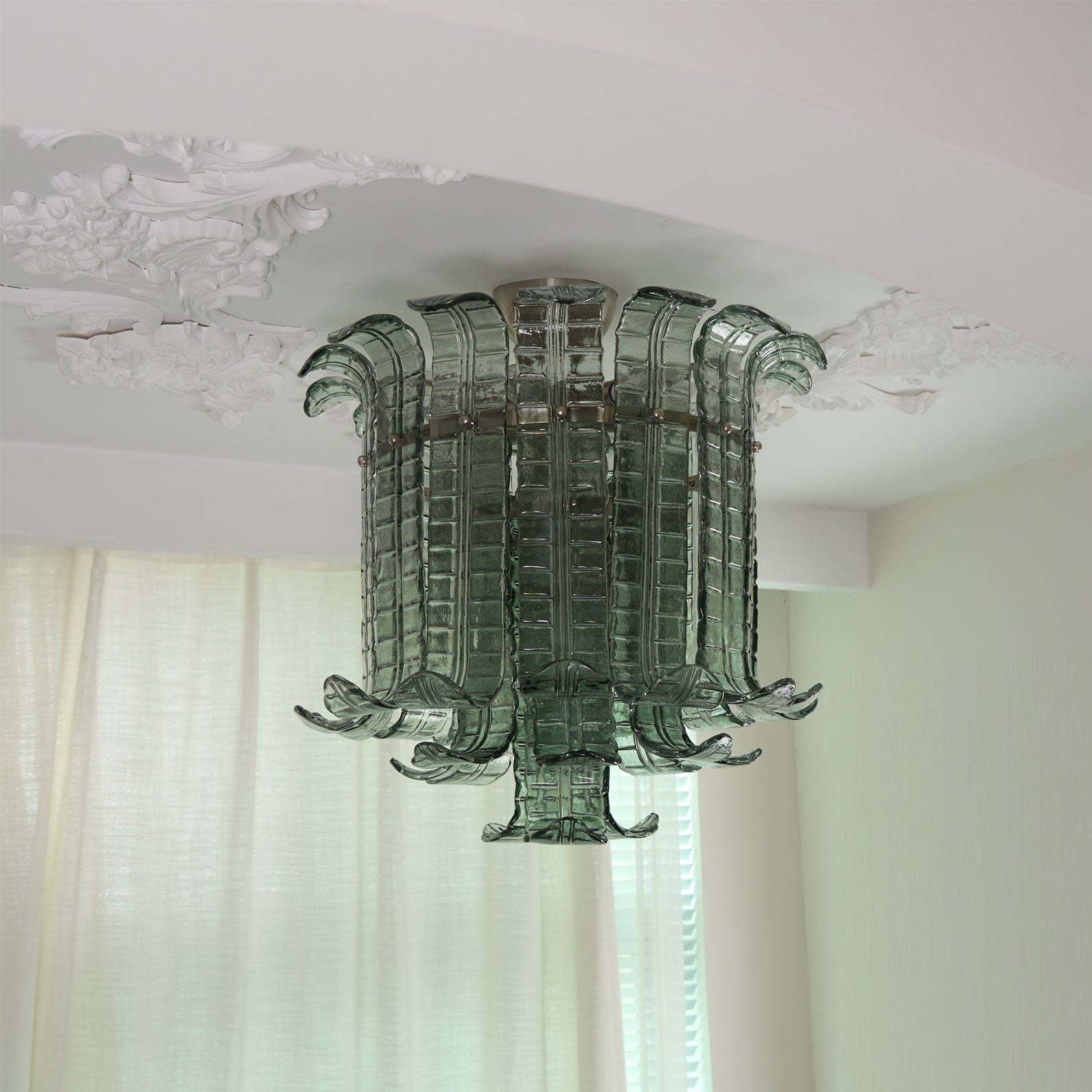 CARLETON CRYSTAL GLOBE CEILING LIGHT