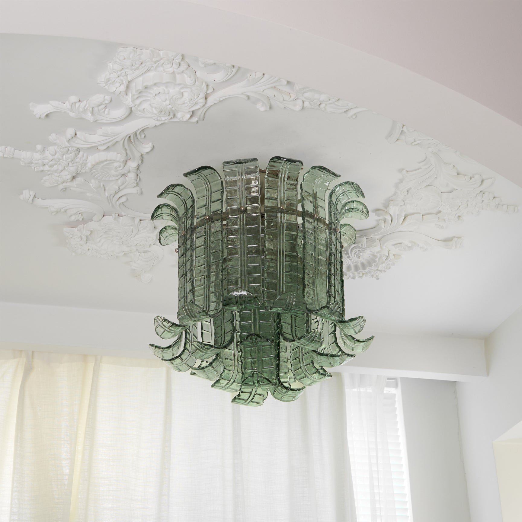 CARLETON CRYSTAL GLOBE CEILING LIGHT