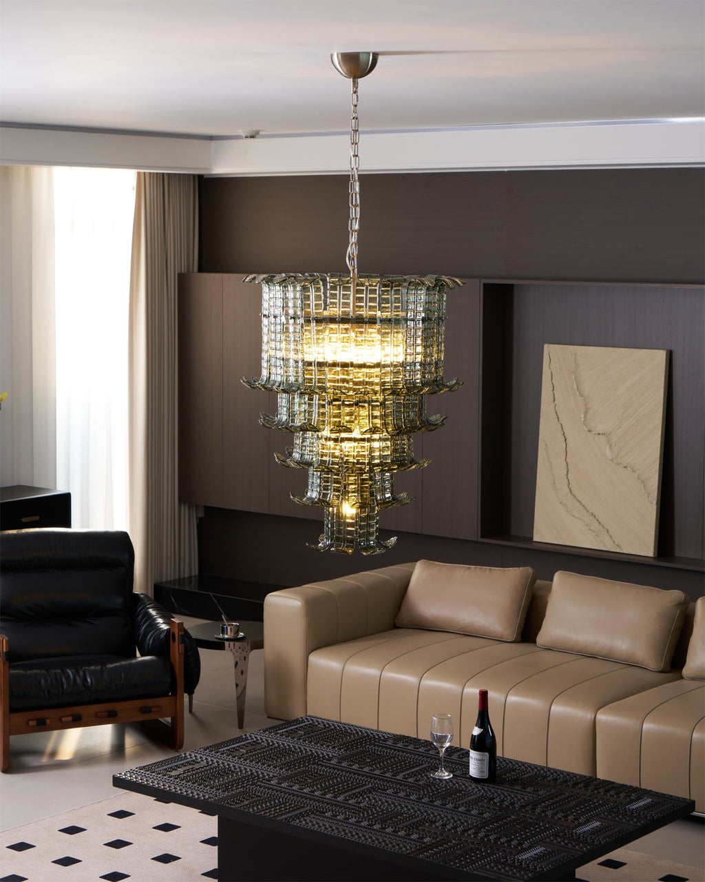 Ravenswood Crystal Cascade Chandelier