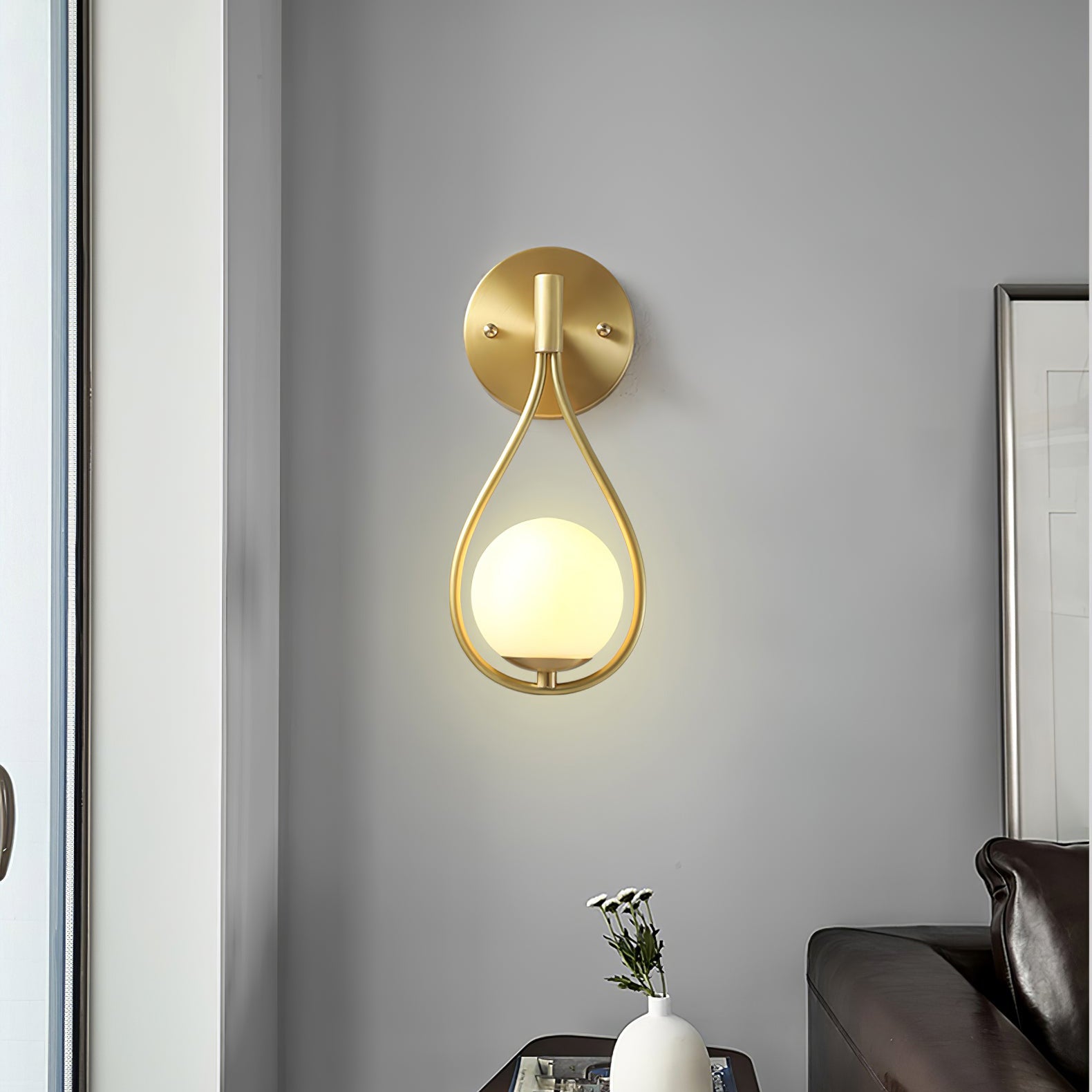 BEAUMONT GILDED WALL SCONCE
