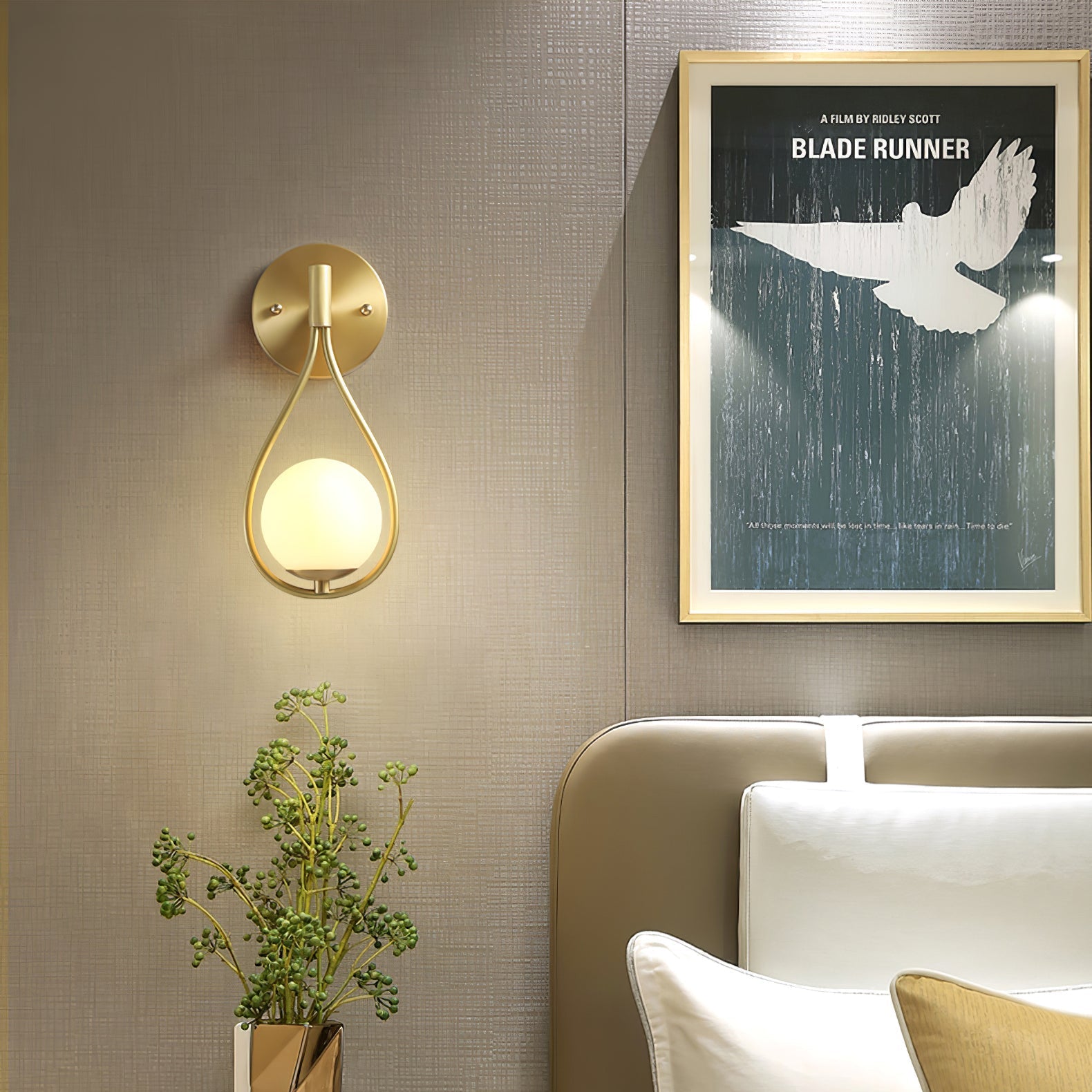 BEAUMONT GILDED WALL SCONCE