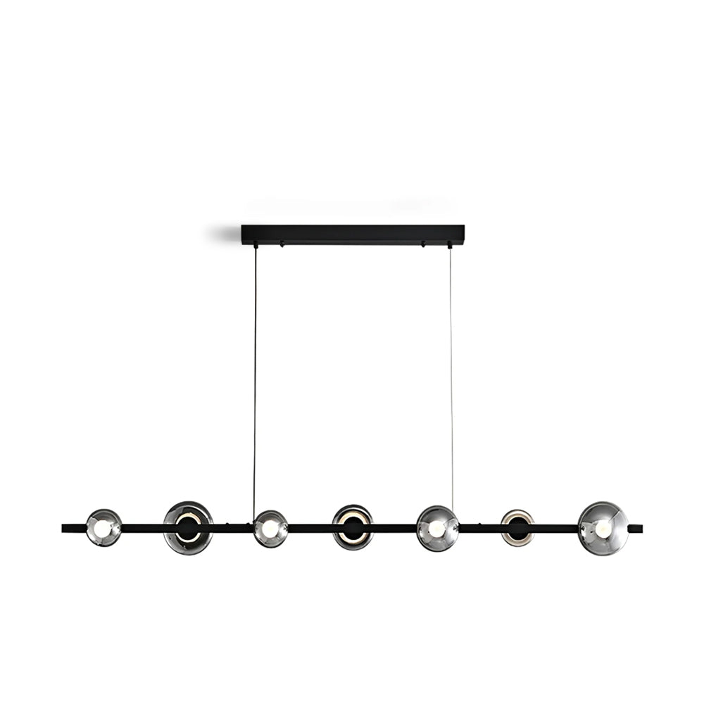 WINDSOR GLASS AND BRASS LUMINAIRE