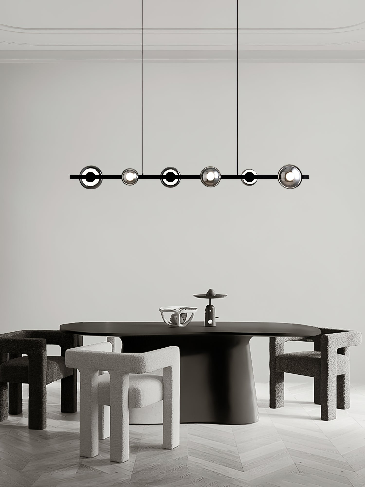 WINDSOR GLASS AND BRASS LUMINAIRE