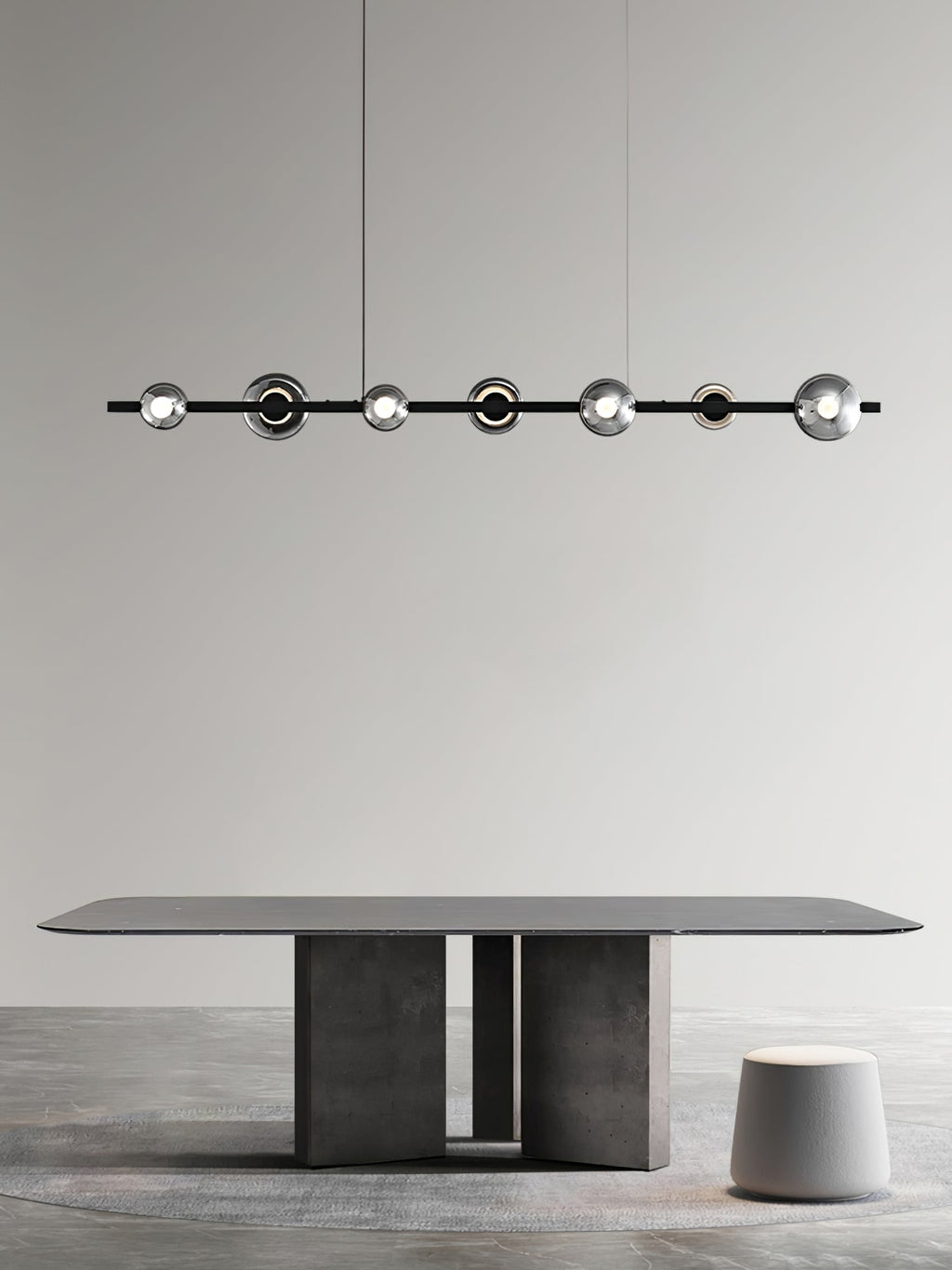 WINDSOR GLASS AND BRASS LUMINAIRE