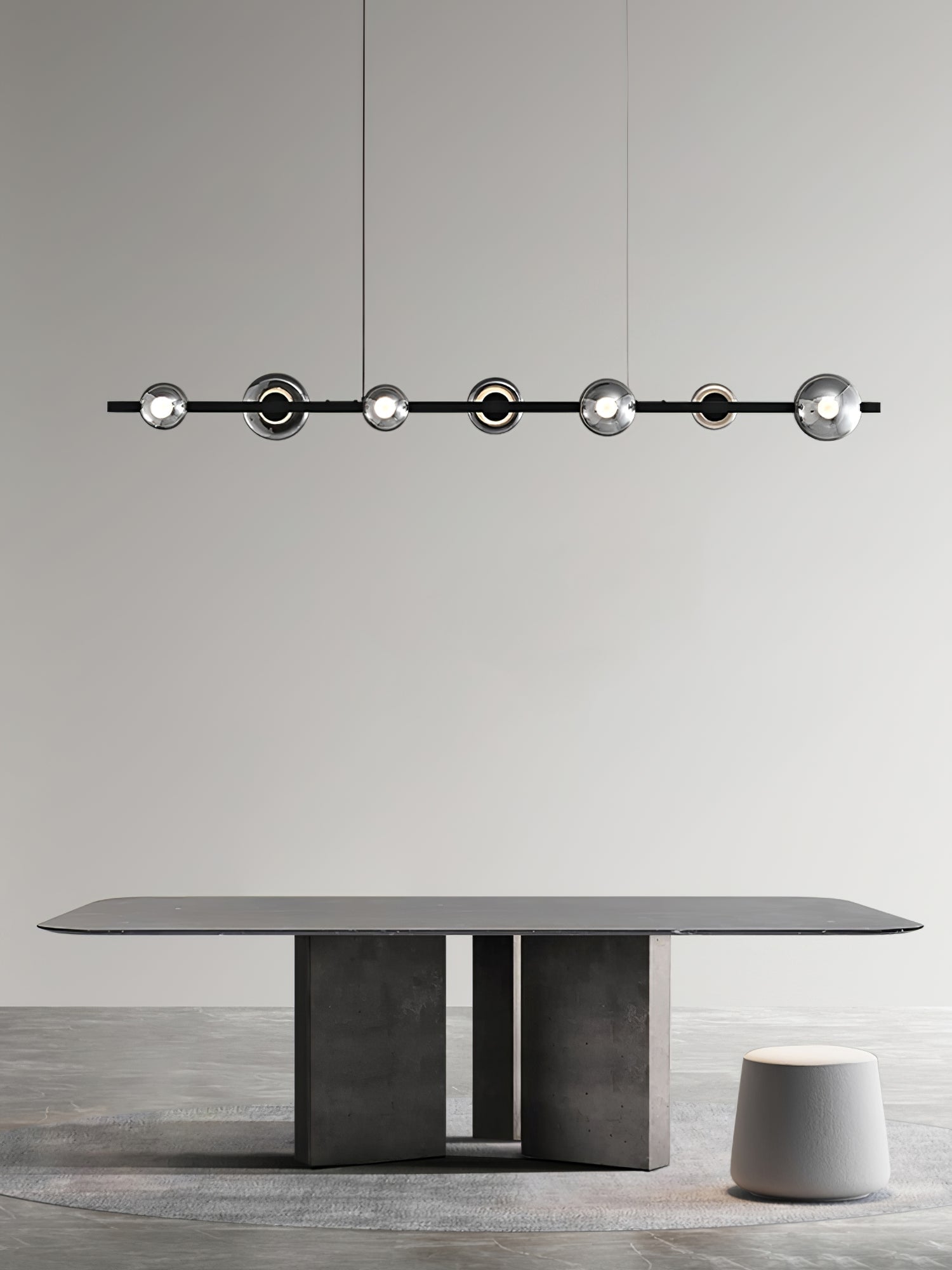 WINDSOR GLASS AND BRASS LUMINAIRE