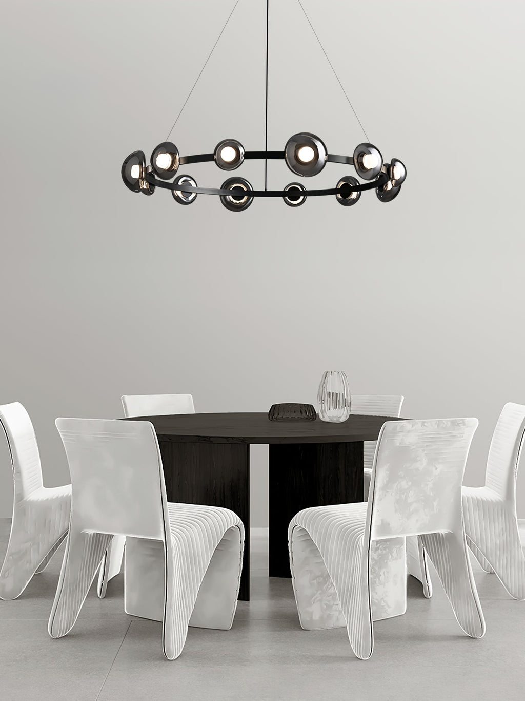 WINDSOR GLASS AND BRASS LUMINAIRE